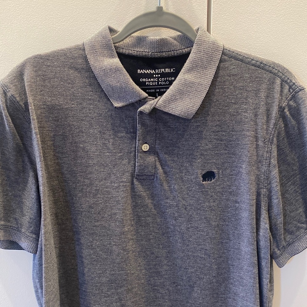 Banana Republic organic cotton pique polo
